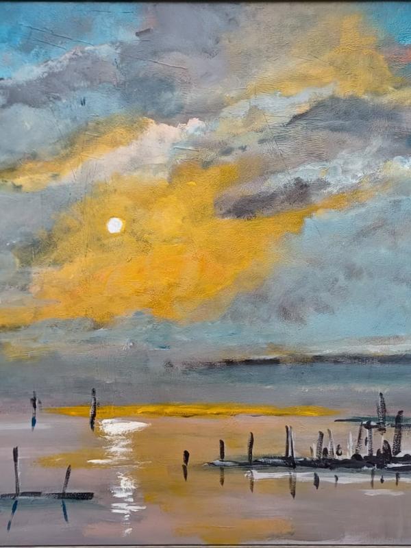 Zon op het Wad